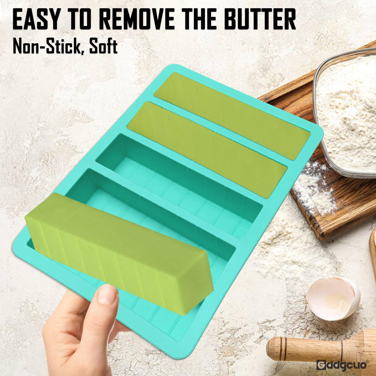 GDDGCUO included butter knife and spatula for convenient prep.
