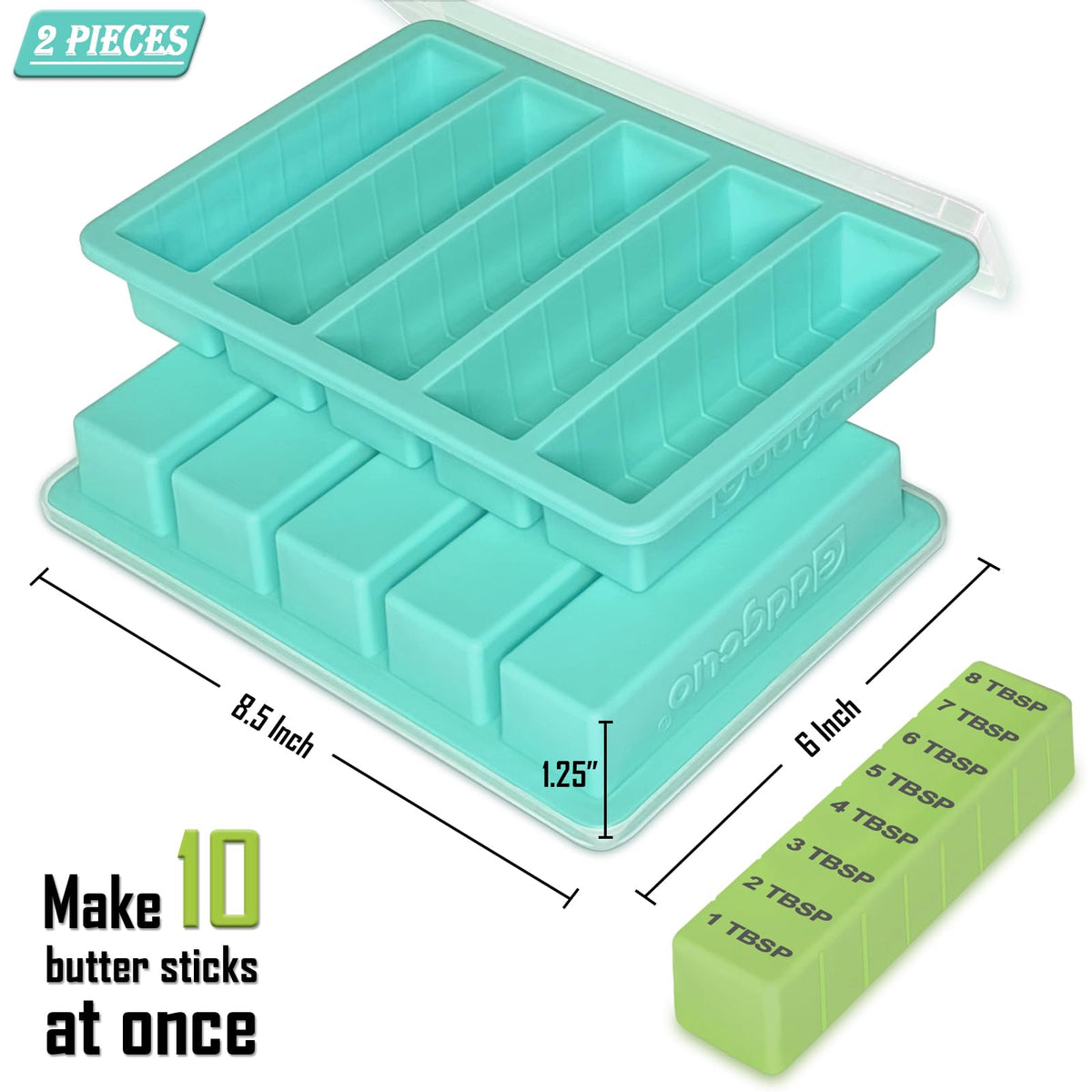 GDDGCUO mold with clear measurement lines for accurate portions.