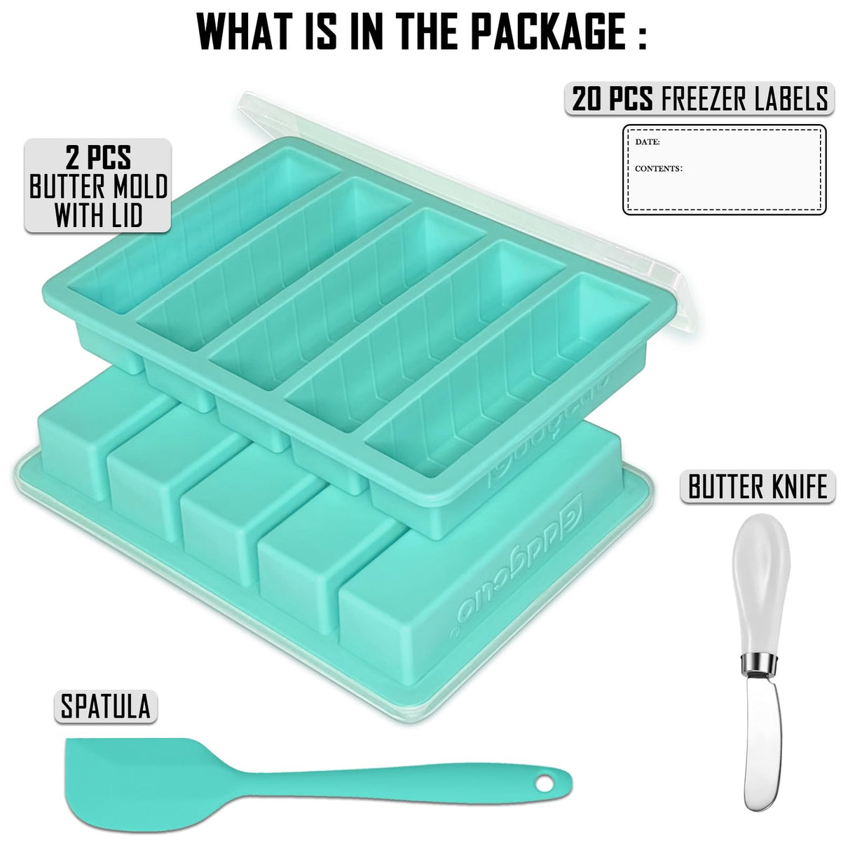 GDDGCUO versatile mold ideal for butter, ice, chocolate, and snacks.