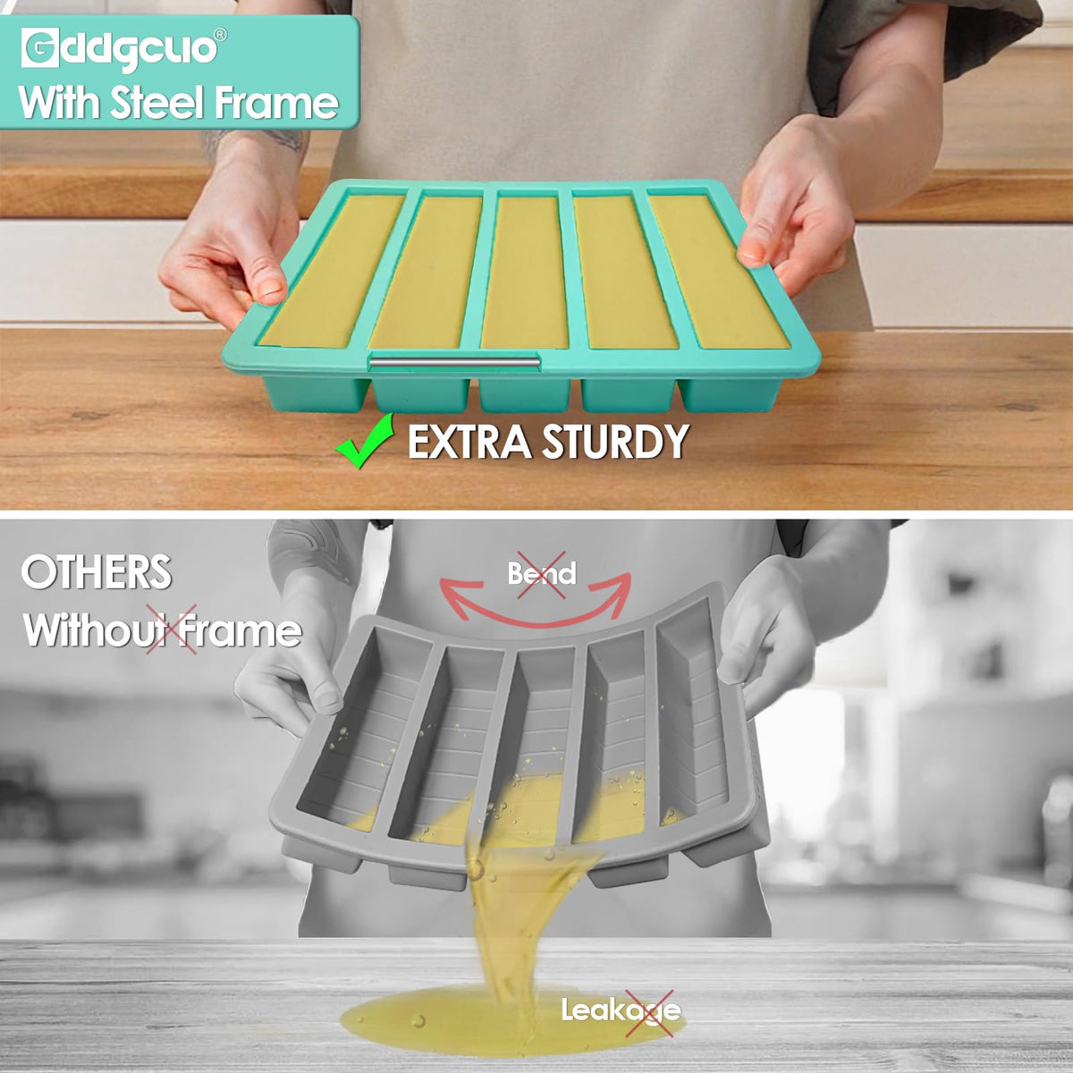 GDDGCUO dishwasher-safe mold for fast cleanup after use.