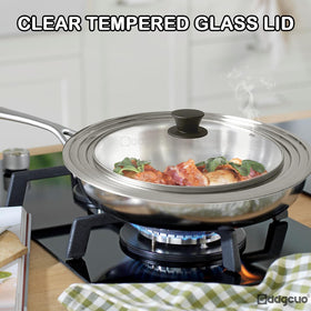 GDDGCUO universal lid withstands up to 450°F for high-temperature cooking
