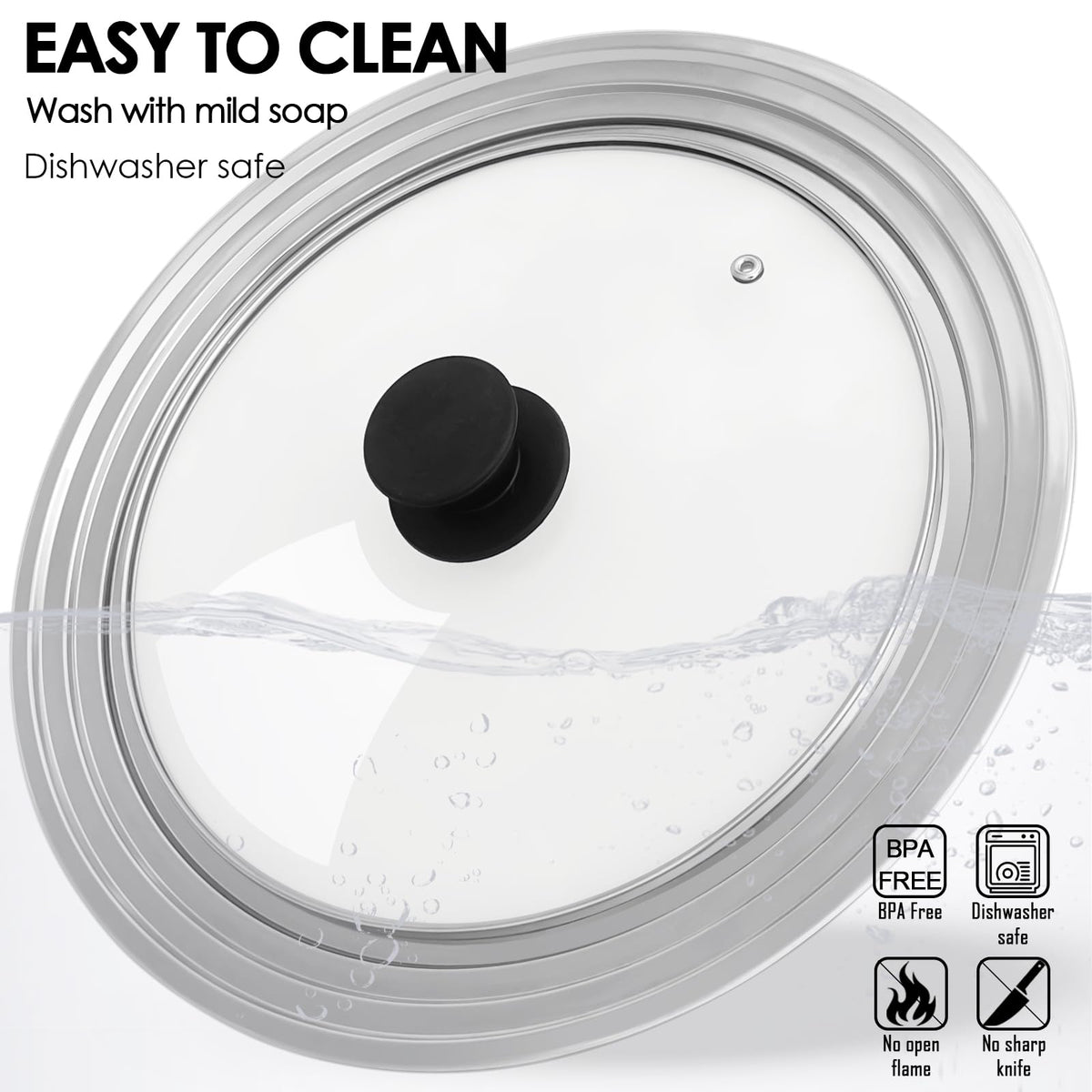 GDDGCUO universal lid on large pots to help retain moisture and reduce mess