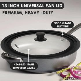 GDDGCUO pan lid glass view lets you monitor simmering safely.