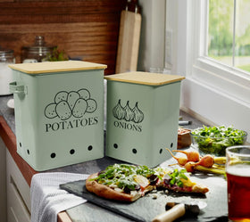 Gdfjiy tins displayed on kitchen counter for everyday use