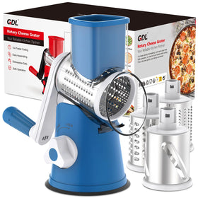 GDL rotary cheese grater base with non-slip feet for stable kitchen prep