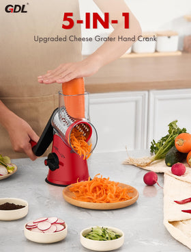 GDL grater handles hard and soft cheeses with ease.