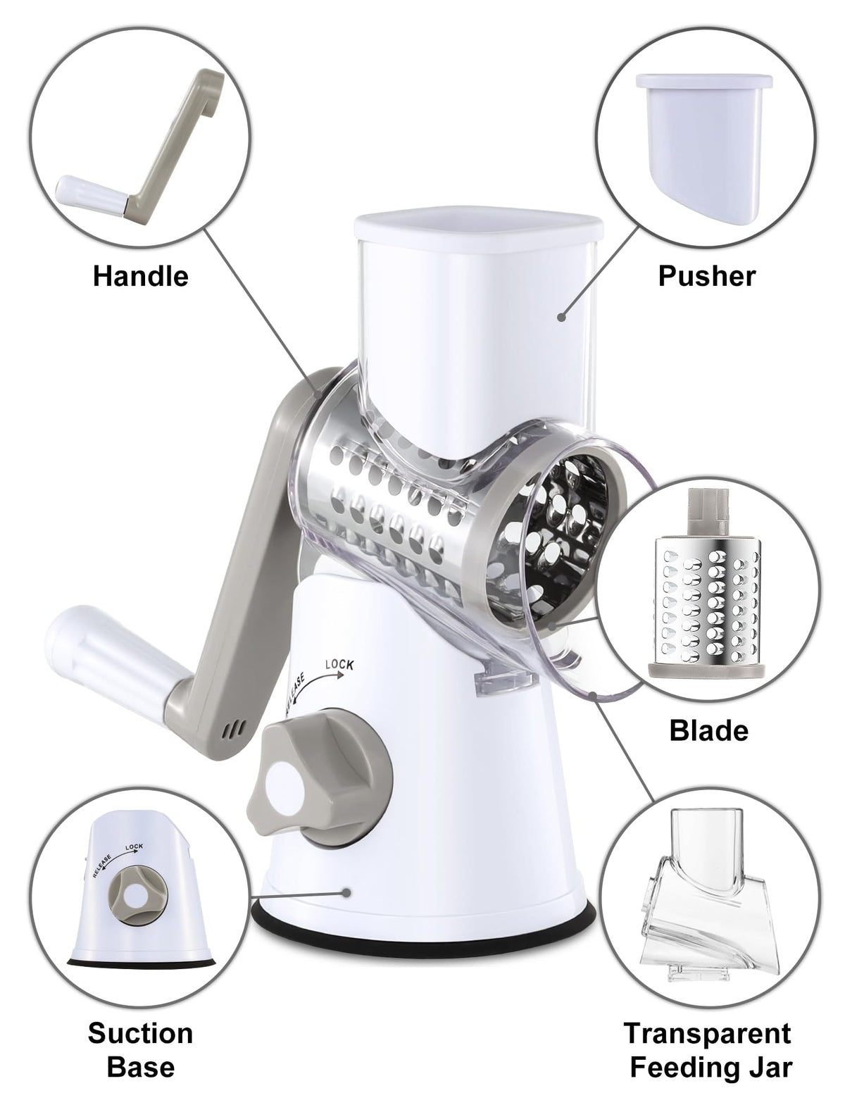 GDL rotary cheese grater as a gift-ready kitchen tool