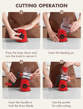 GDL rotary grater makes a thoughtful kitchen gift idea.