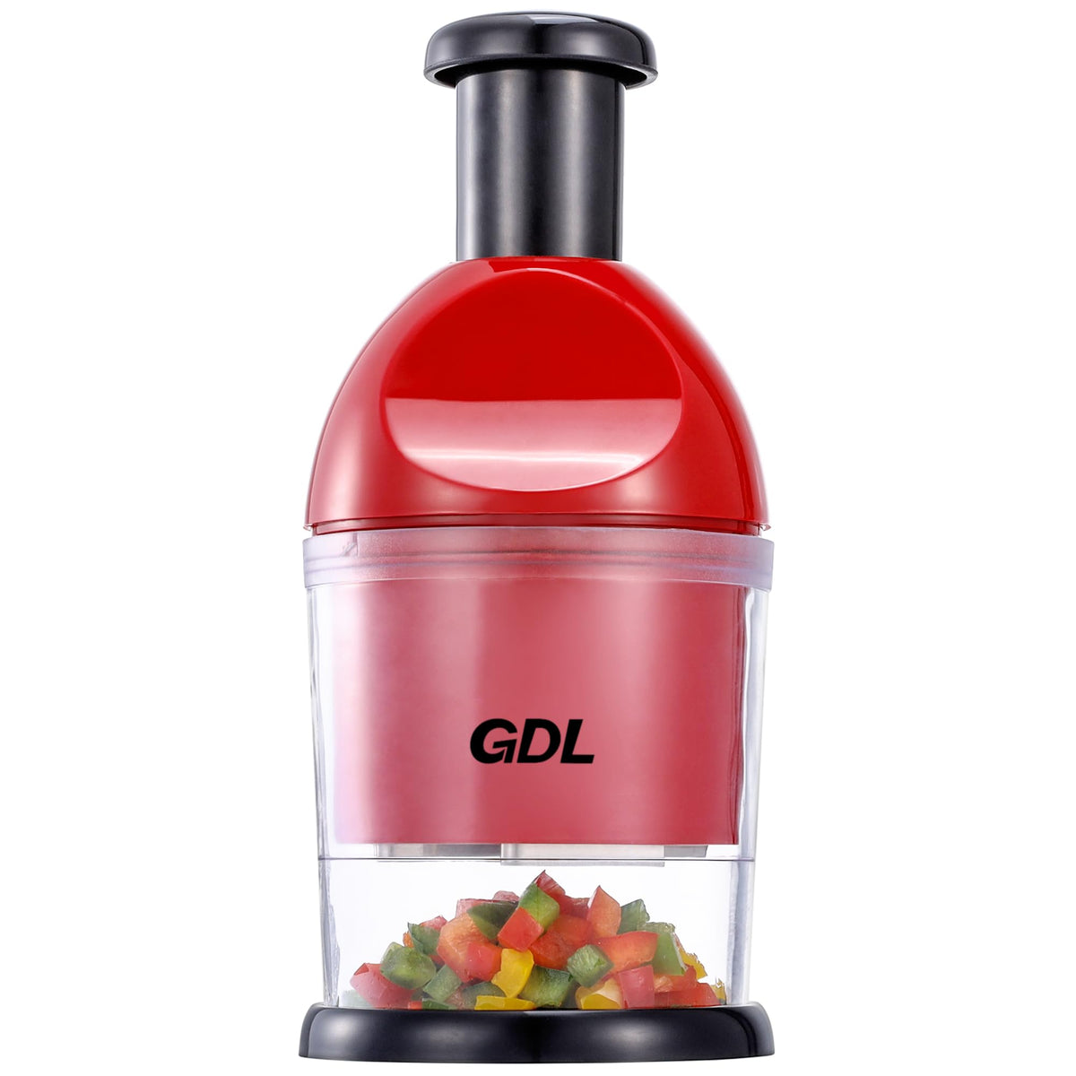 GDL Food Chopper in action with easy-push-down operation for quick prep