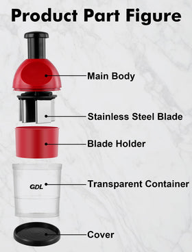 GDL Food Chopper used for multi-ingredient chopping