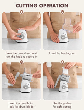 GDL Rotary Cheese Grater gift pack ideal for cooks