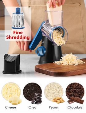 GDL rotary grater drum blades for versatile slicing and shredding.