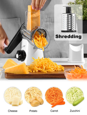 GDL rotary grater in kitchen setup ready for quick slicing and shredding tasks