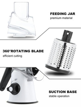 GDL vegetable slicer offers effortless shredding for zucchini, cucumber, and carrots
