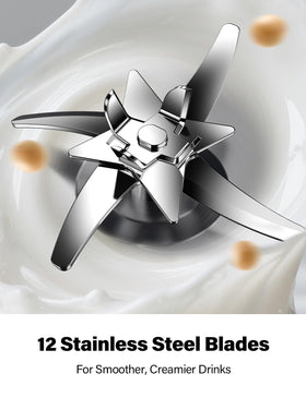 GDOR 12-leaf blades deliver smoother blends and creamier textures.