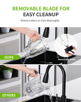GDOR 1200W blender self-cleaning function in action