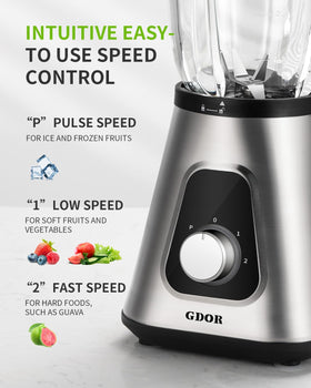 GDOR 1200W blender travel cup 22oz for on-the-go smoothies