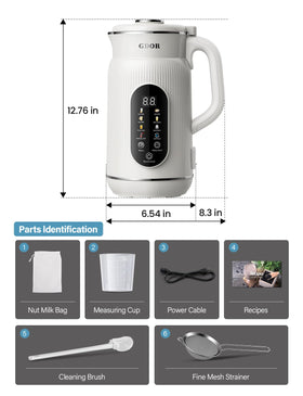 GDOR 42oz nut milk maker juice and smoothie option