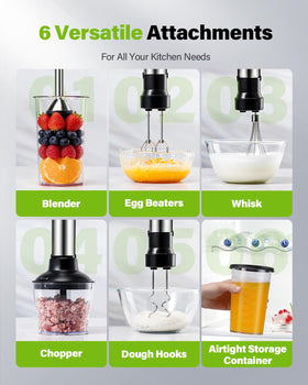 GDOR dough hooks and beaters attached for baking preparations