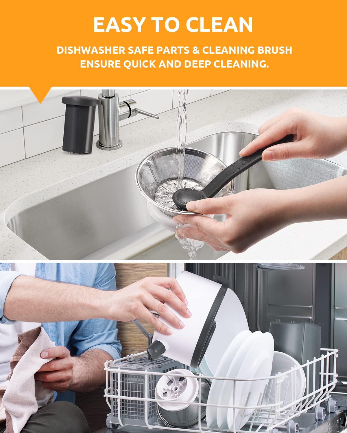 GDOR overload protection keeps the juicer safe during heavy use