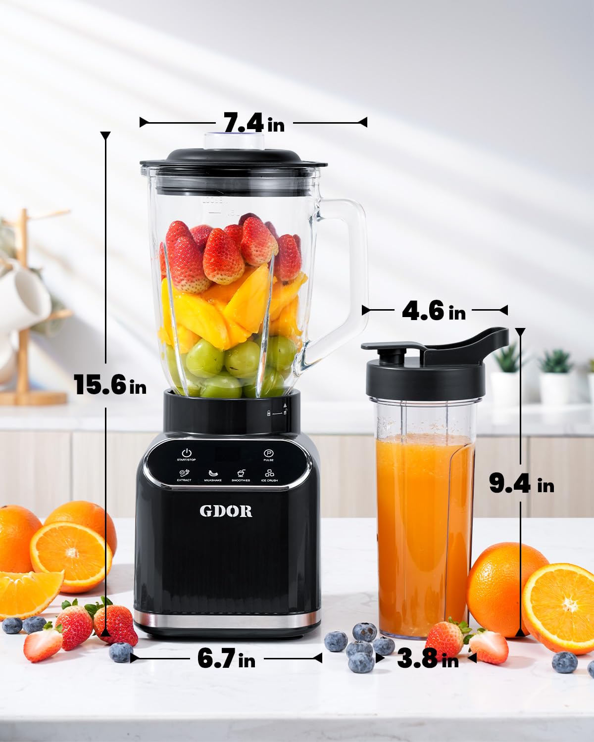GDOR Kitchen-ready design fits on a busy countertop for everyday meals.
