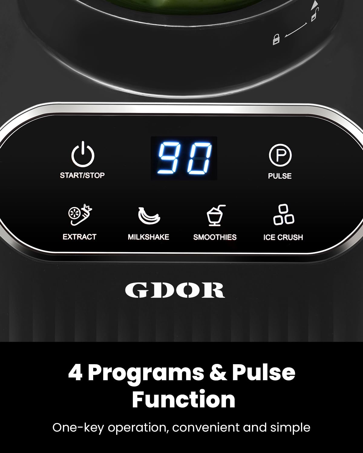GDOR self-cleaning mode makes cleanup quick and easy.