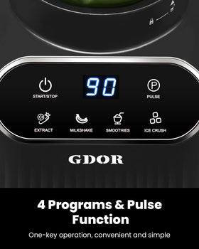 GDOR self-cleaning mode makes cleanup quick and easy.