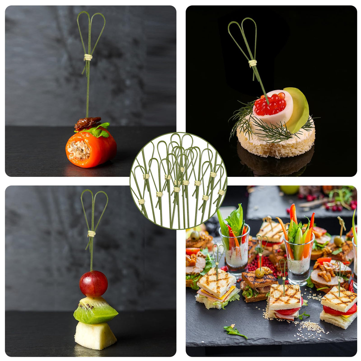 Gdpaddy elegant appetizer sticks add a refined touch to cocktails and canapés.