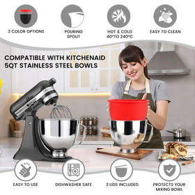 Gdrtwwh 5-quart KitchenAid compatibility graphic, easy swap without extra bowls.