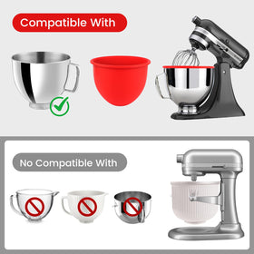 Gdrtwwh bowl liner lid set shown, protects dough from dust and debris.