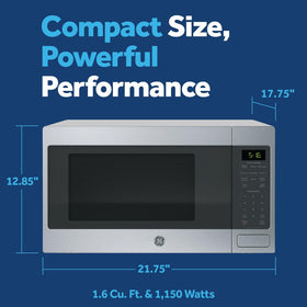 GE Countertop Microwave control panel for quick one‑touch cooking