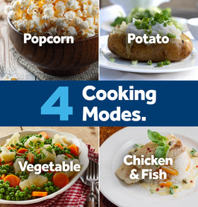 GE countertop microwave dorm room setup shows space-saving convenience for compact living.