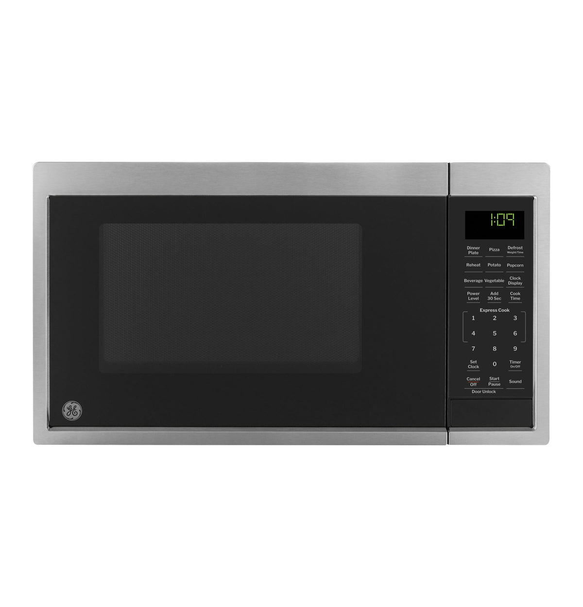 GE Countertop Microwave oven compact profile for small kitchens and dorms