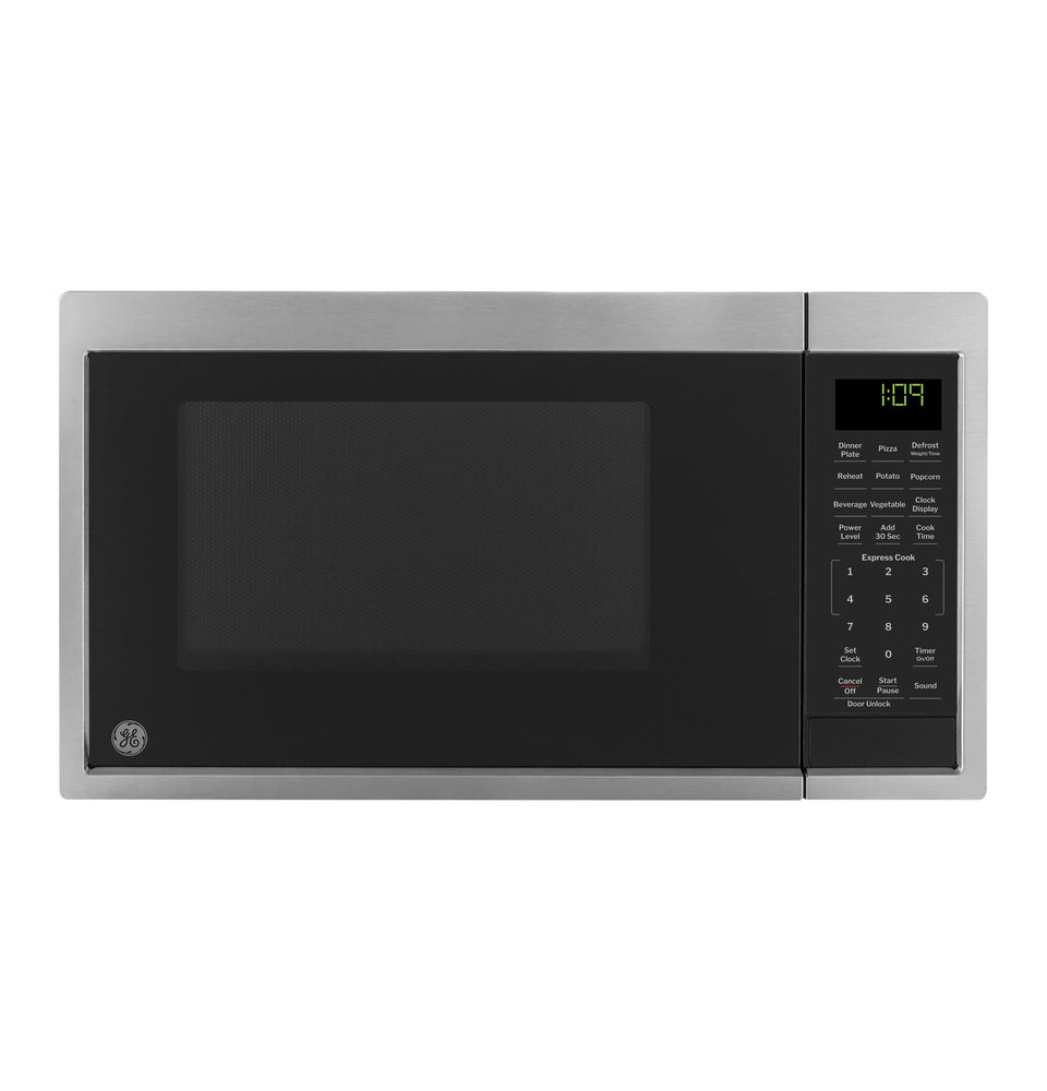 GE Countertop Microwave oven compact profile for small kitchens and dorms