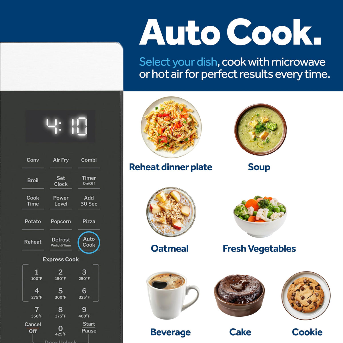 GE GCST10A1WSS stainless steel interior that's durable and easy to clean