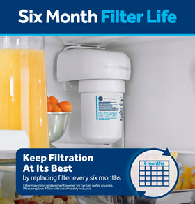 GE MWF ice-clarity demonstrates clearer ice and crisper taste.