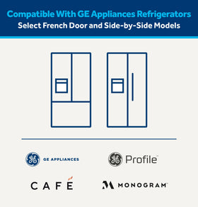 GE MWF pack-2 in-fridge-use shows ongoing filtration for fresh water.