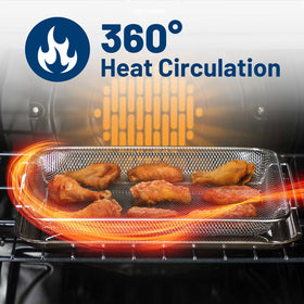 GE PM48X120 tray under basket catches crumbs for easy cleanup.