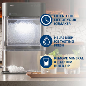 GE Profile Opal cleaning kit sponge cleans key surfaces for better hygiene.