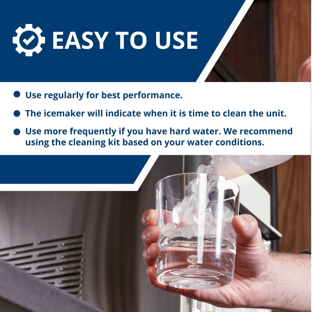 GE Profile Opal cleaning kit image promotes fresh tasting ice every day.