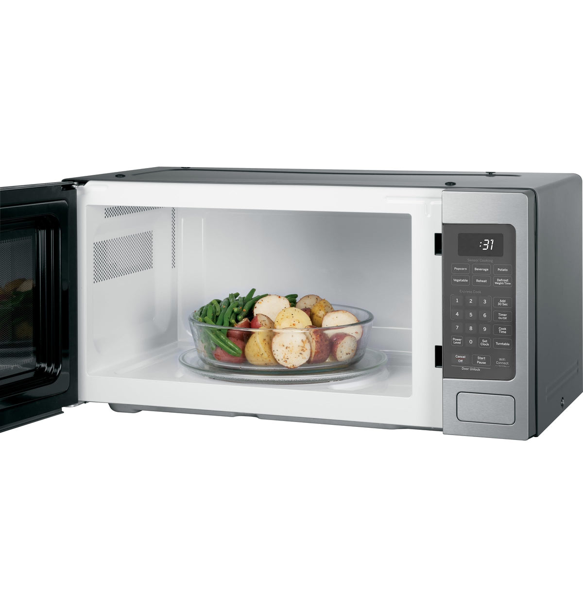 GE Profile PCHK11S1WSS scan-to-cook feature enables convenient barcode meals
