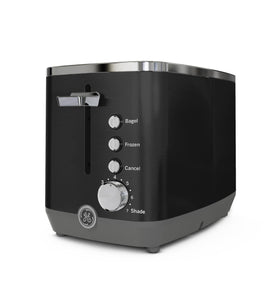 GE toaster in daily use on a tidy kitchen counter