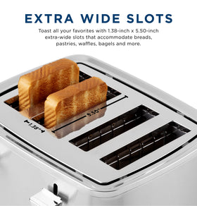 GE stainless steel toaster design for modern countertops