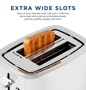 GE 2 Slice Toaster designed for waffles and toasted breads