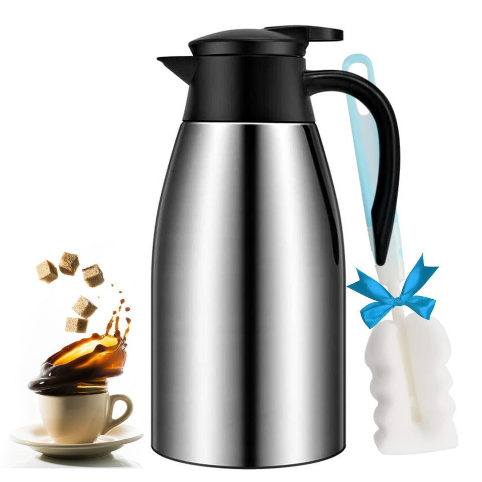 GearRoot 68oz coffee carafe spout with pushbutton for easy one handed pouring