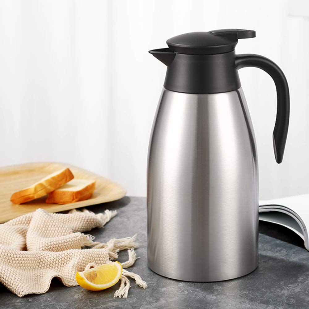 GearRoot carafe lid with pushbutton enables controlled pours and temp retention