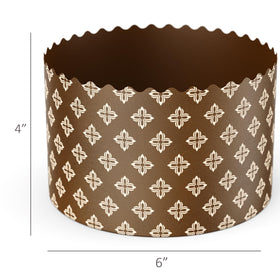 Geborilma panettone paper mold with dent-proof packaging for pristine delivery.