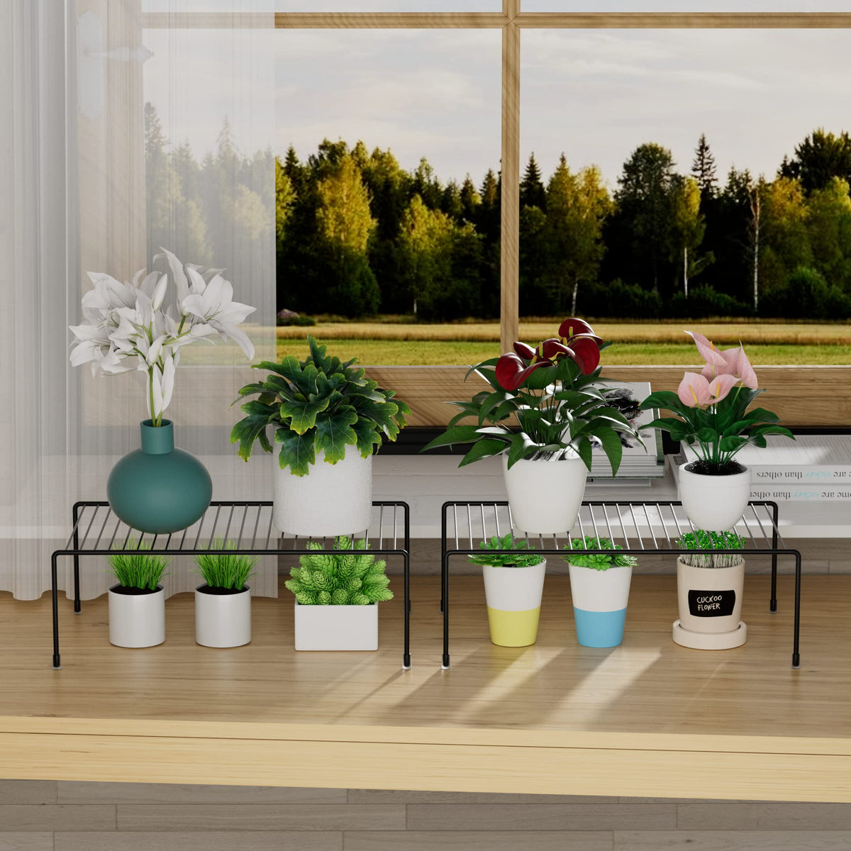 GEDLIRE stackable-kitchen-storage solution maximizing cabinet space