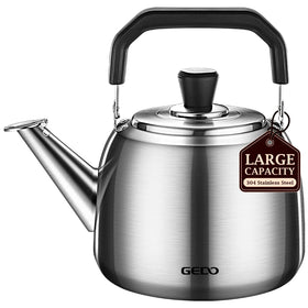 GEDO 4L kettle top view shows durable 304 stainless steel for reliable boiling.