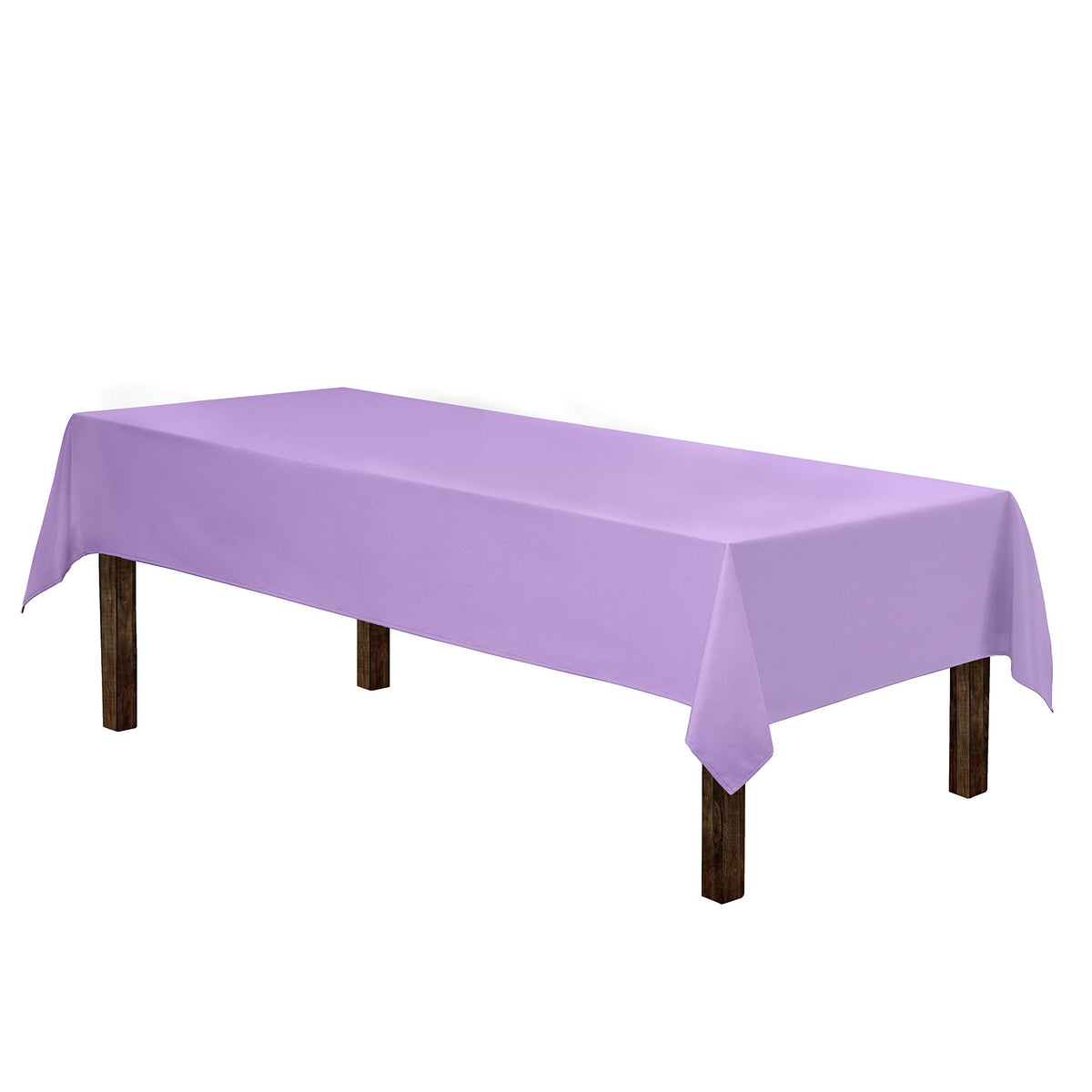 Gee Di Moda lavender tablecloth close-up of fabric texture highlighting durable polyester weave.